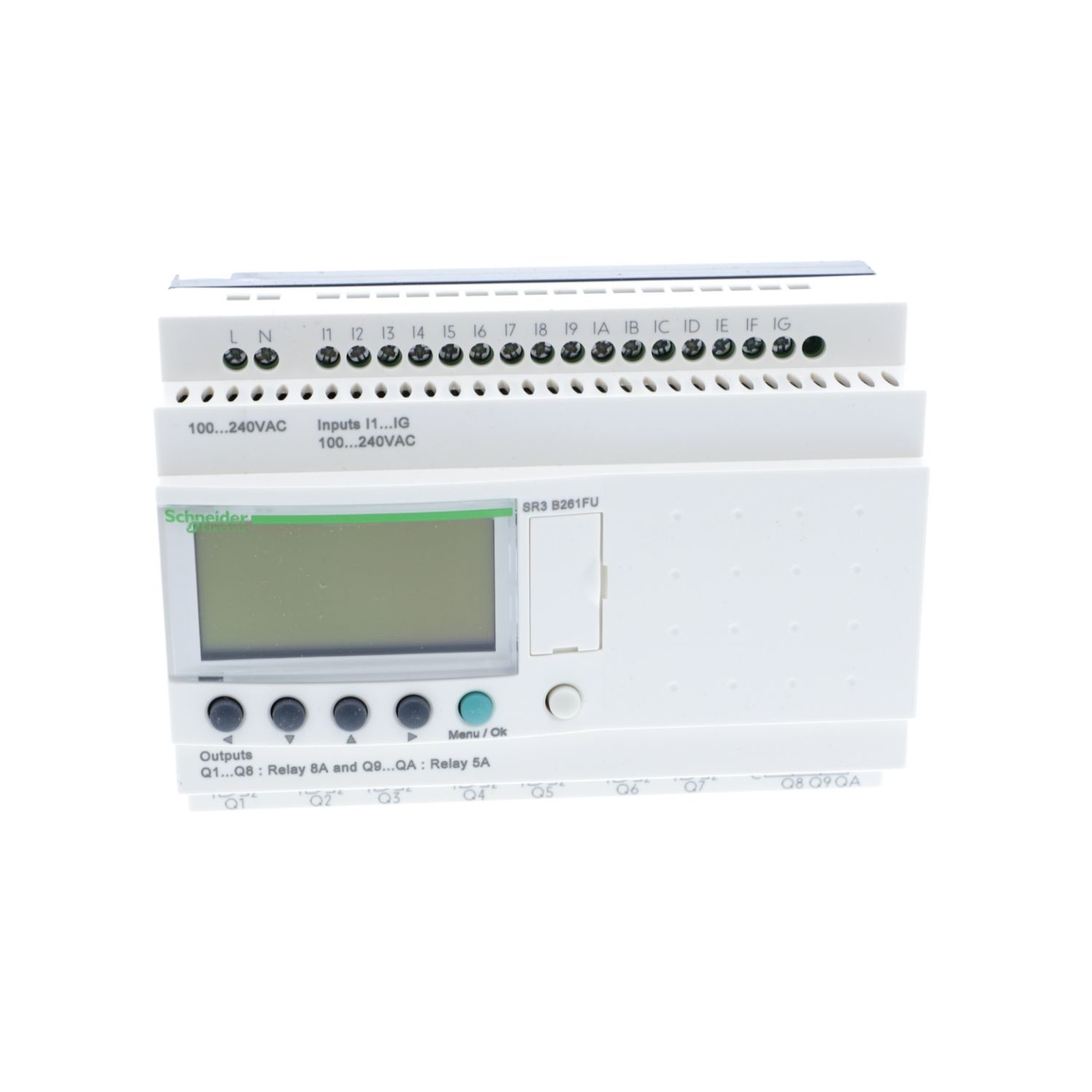 Picture of Modular smart relay, Zelio Logic, 26 I/O, 100...240 V AC, clock, display