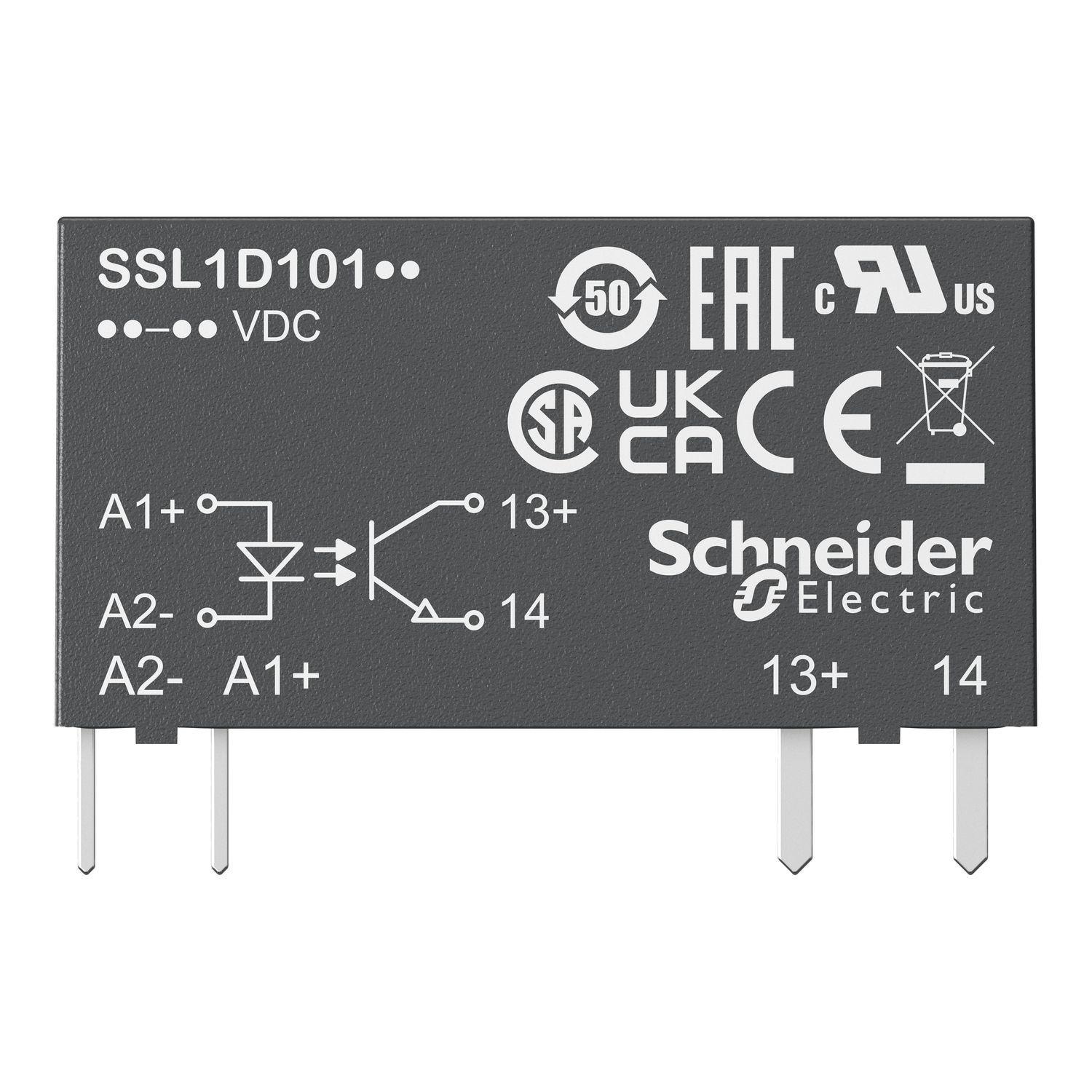 Picture of Solid state slim relay, Harmony Solid State Relays, 3.5A, DC switching, input 3…12V DC, output 1...24V DC