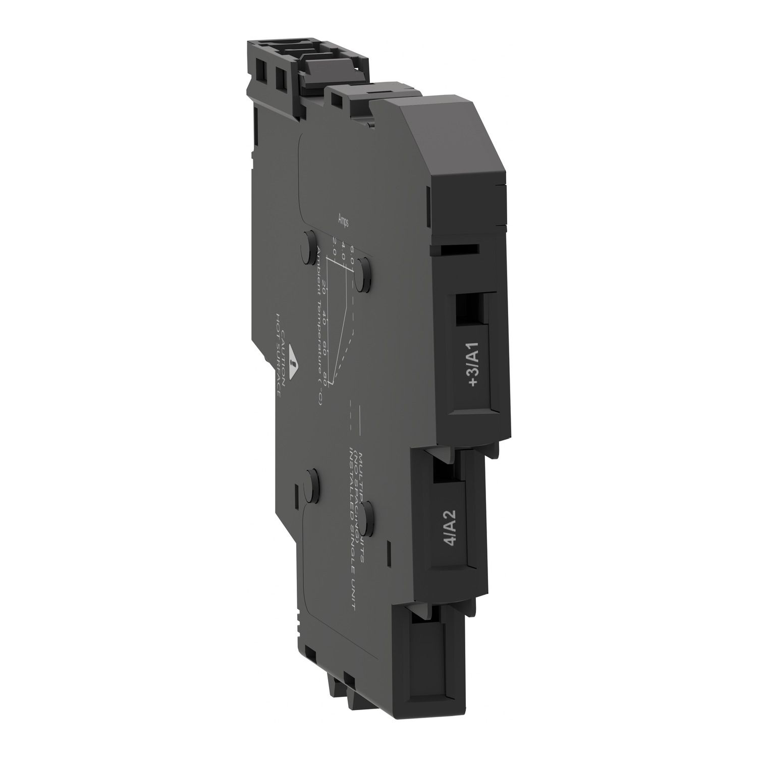 Picture of Solid state modular relay, Harmony Solid State Relays, 6A, DIN rail mount, zero voltage switching, input 18…36V AC, output 24...280V AC