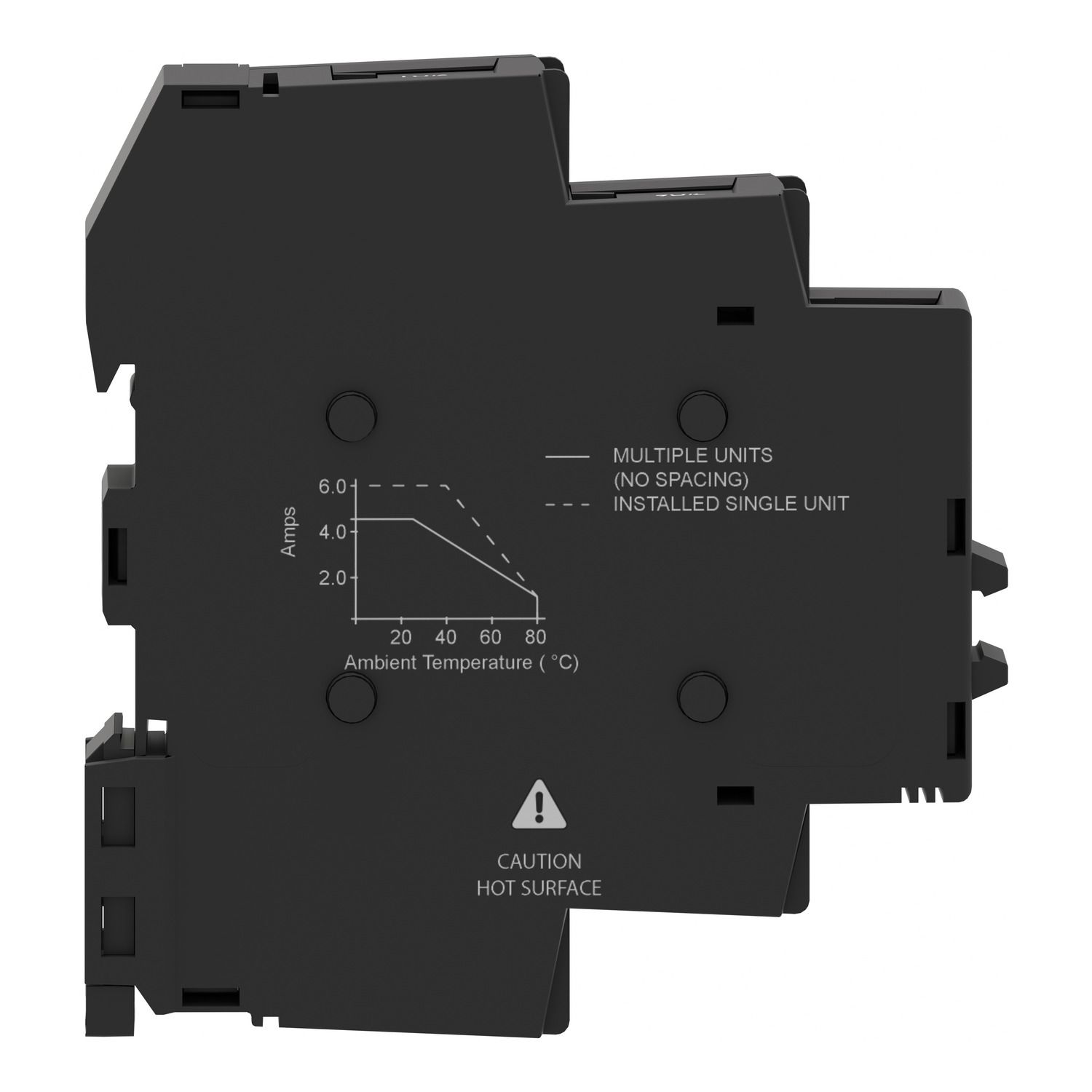 Picture of Solid state modular relay, Harmony Solid State Relays, 6A, DIN rail mount, zero voltage switching, input 18…36V AC, output 24...280V AC