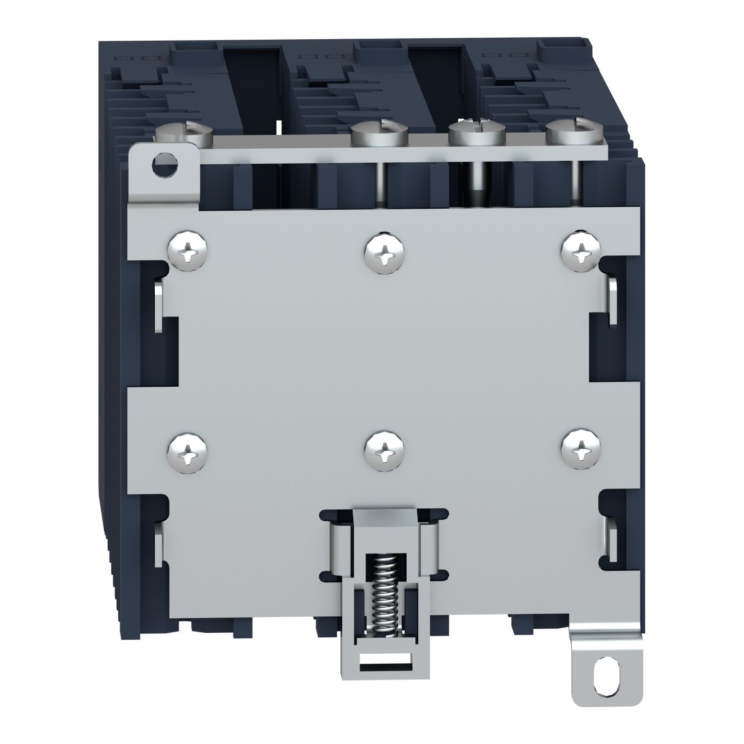Picture of single phase relay, Harmony Solid State Modular Relays, 25A, DIN rail mount, zero voltage switching, input 4 to 32V DC, output 48 to 600V AC