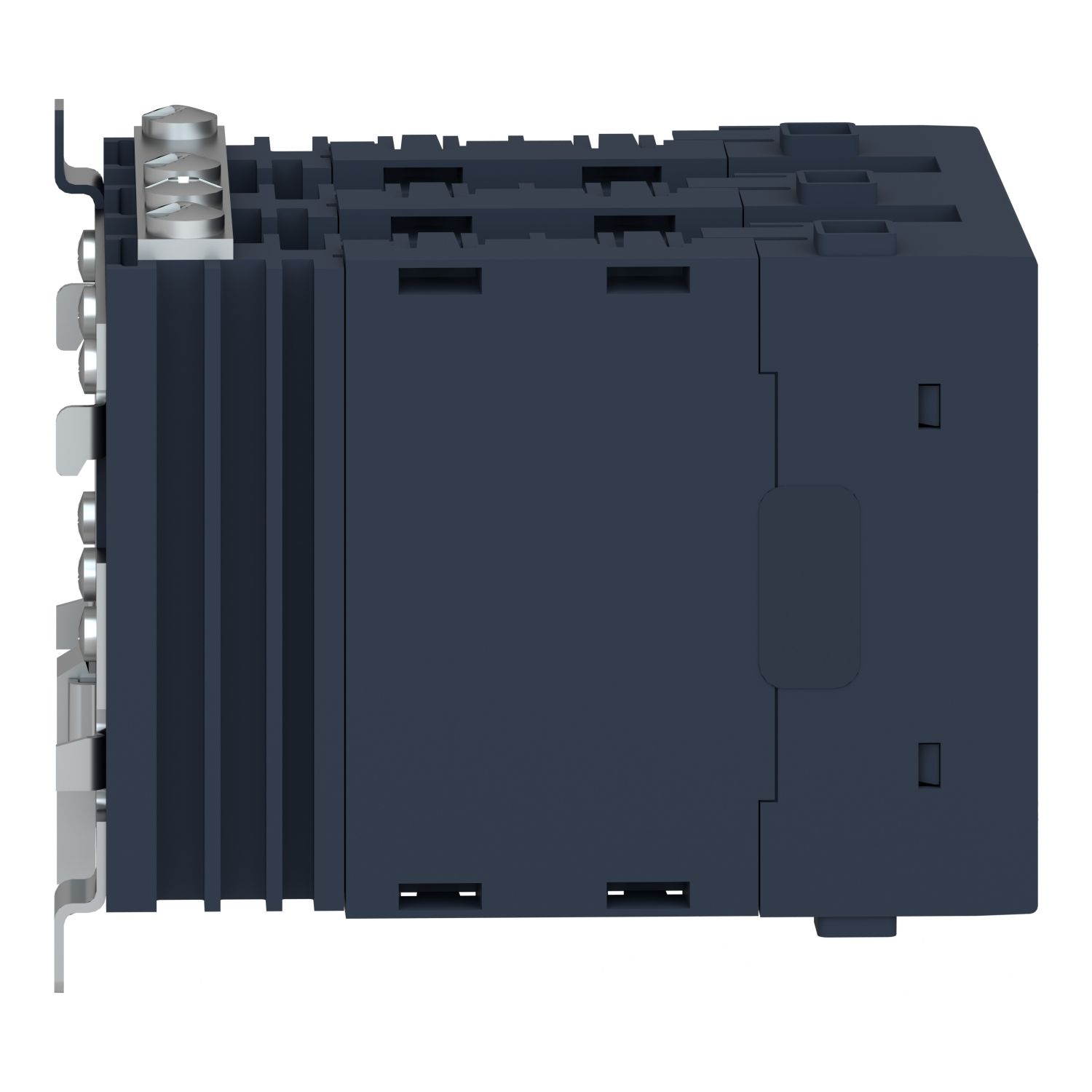 Picture of single phase relay, Harmony Solid State Modular Relays, 25A, DIN rail mount, zero voltage switching, input 4 to 32V DC, output 48 to 600V AC