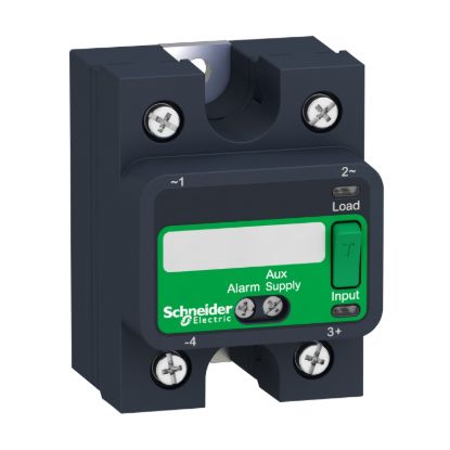 Picture of Harmony, Solid state relay, 75 A, DIN rail mount, zero voltage switching, termal pad and smart diagnostic, input 4â€¦32 V DC, output 48â€¦660 V AC