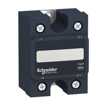 Picture of single phase relay, Harmony Solid State Relays, 75A, panel mount, zero voltage switching, thermal pad, input 90 to 280V AC, output 48 to 660V AC