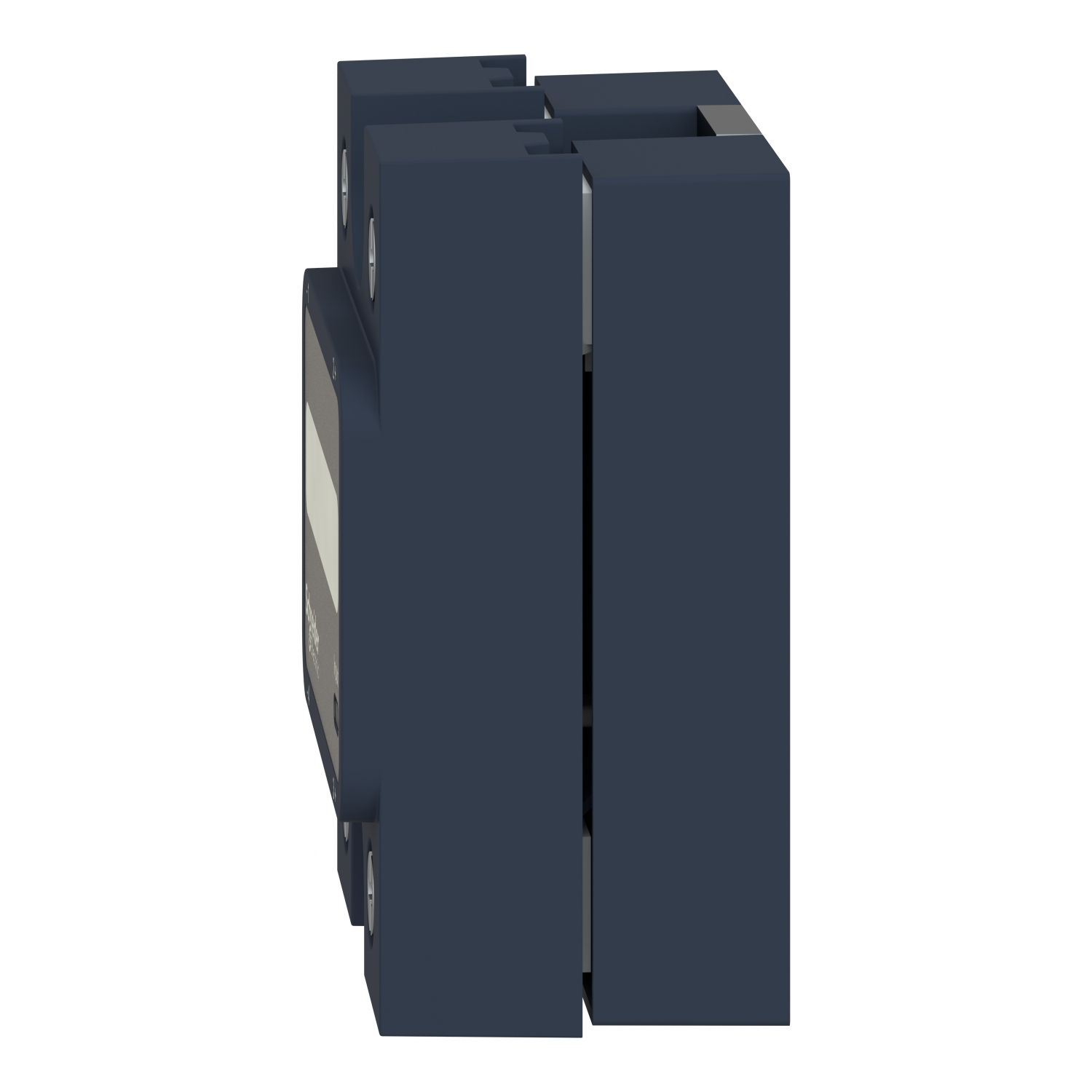 Picture of single phase relay, Harmony Solid State Relays, 12A, panel mount, DC switching, thermal pad, input 3.5 to 32V DC, output 1 to 150V DC