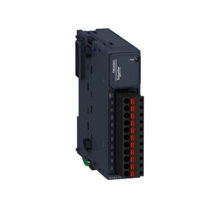 Picture of Analog output module, Modicon TM3, 2 outputs (spring) 24 VDC