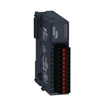 Picture of Discrete output module, Modicon TM3, 8 outputs transistor NPN (spring)