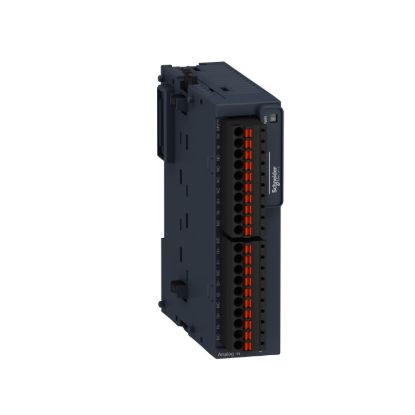 Picture of Analog input module, Modicon TM3, 4 / temperature inputs (spring) 24 VDC