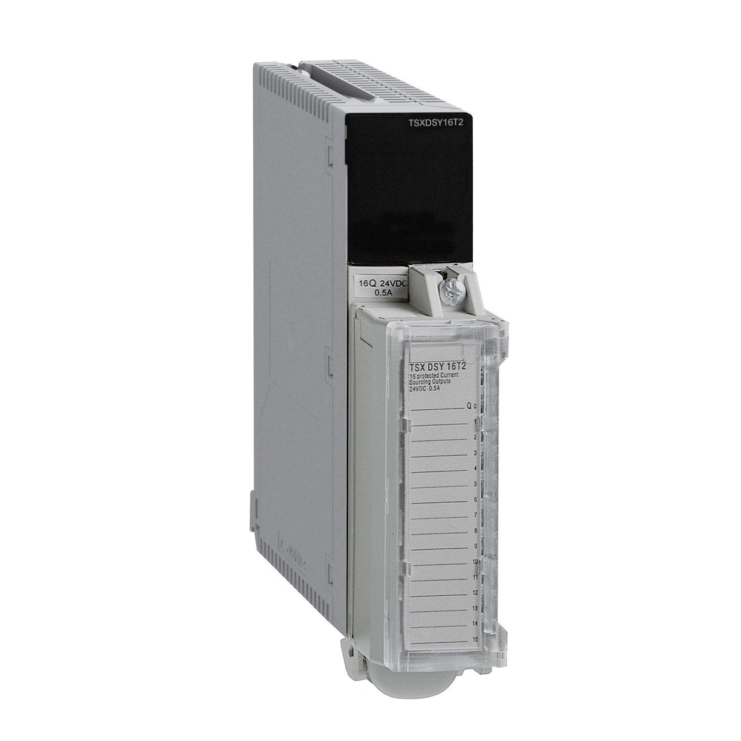 Picture of Discrete input module, Modicon Premium, 16 inputs, compatible with 2/3 wires proximity sensors, 0.83W, 15mA