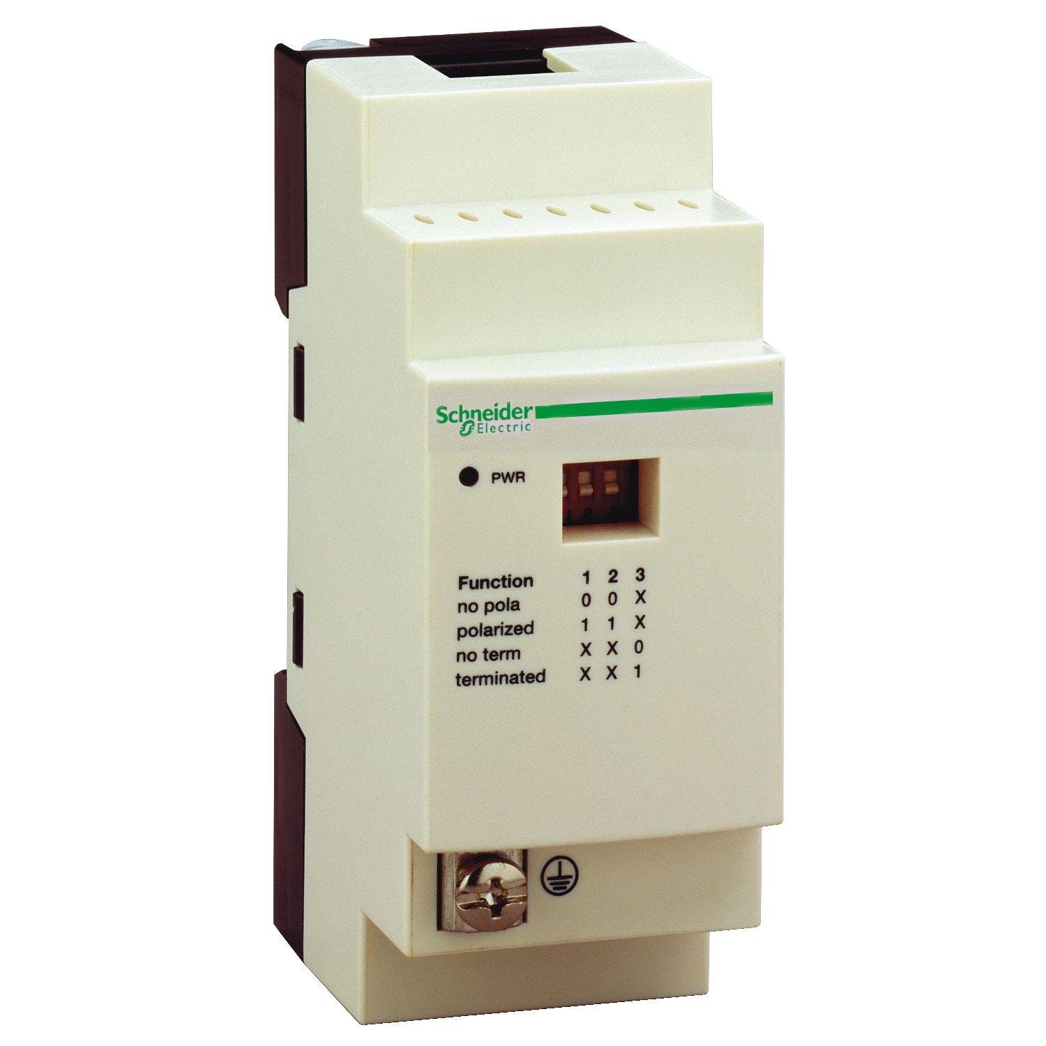 Picture of serial link tap junction box - for PLC Twido - 1 RJ45 - 2 RJ45
