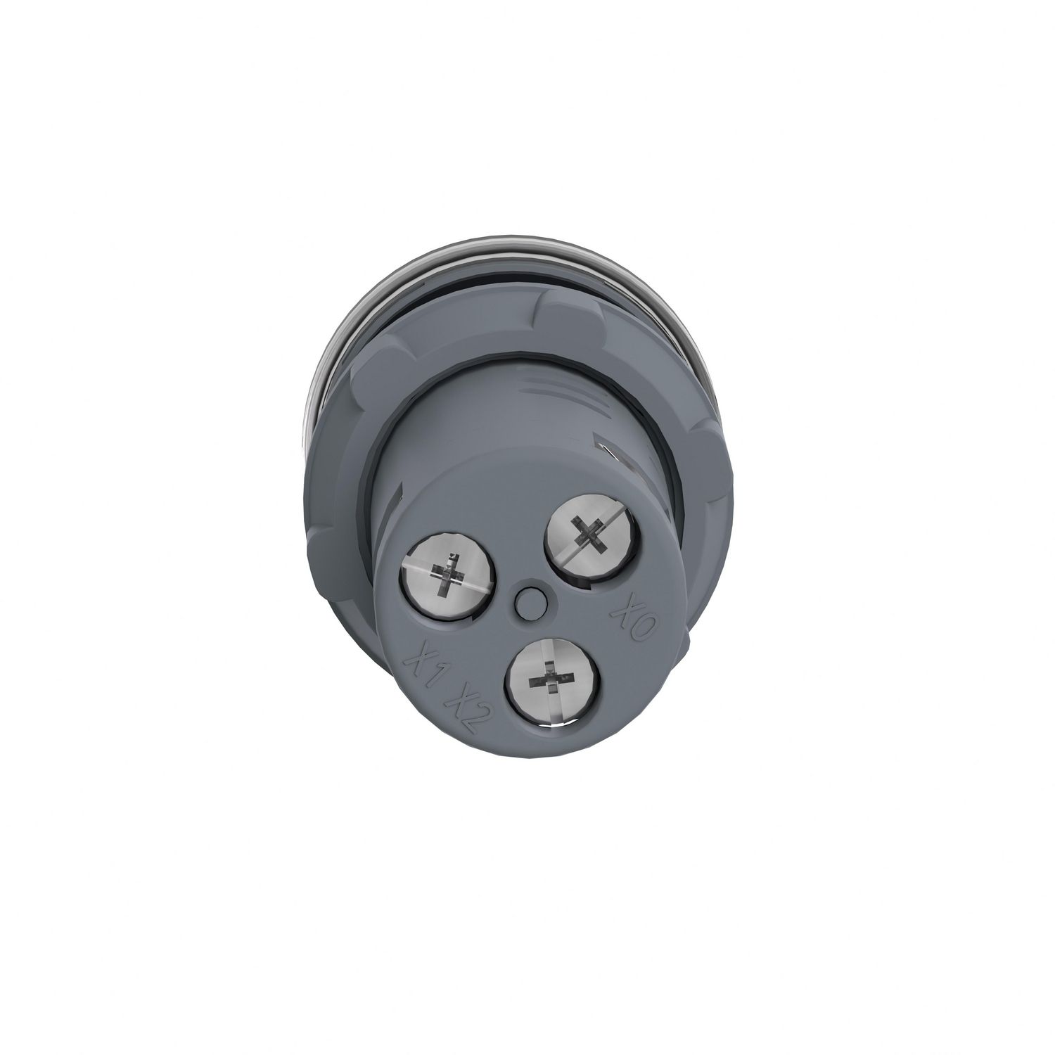 Picture of Monolithic pilot light, Easy Harmony XA2, plastic, green red, 22mm, integral LED, screw clamp terminals, 24V AC DC