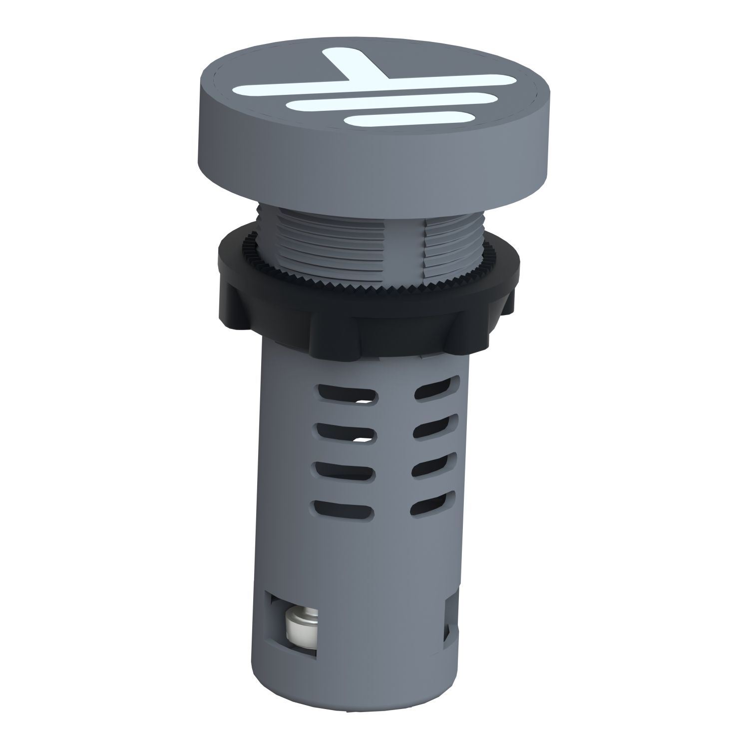 Picture of Indicator light, Easy Harmony XA2, Monolithic pilot light, plastic, green red, 22mm, ground indicator, screw clamp terminals, 110V AC