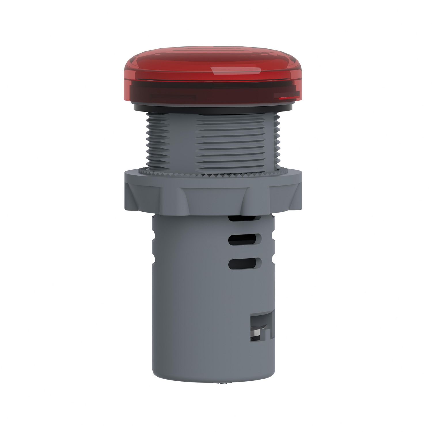 Picture of Monolithic pilot light, Easy Harmony XA2E, plastic, red, 22mm, integral LED, screw clamp terminals, 110V AC DC, anti interference