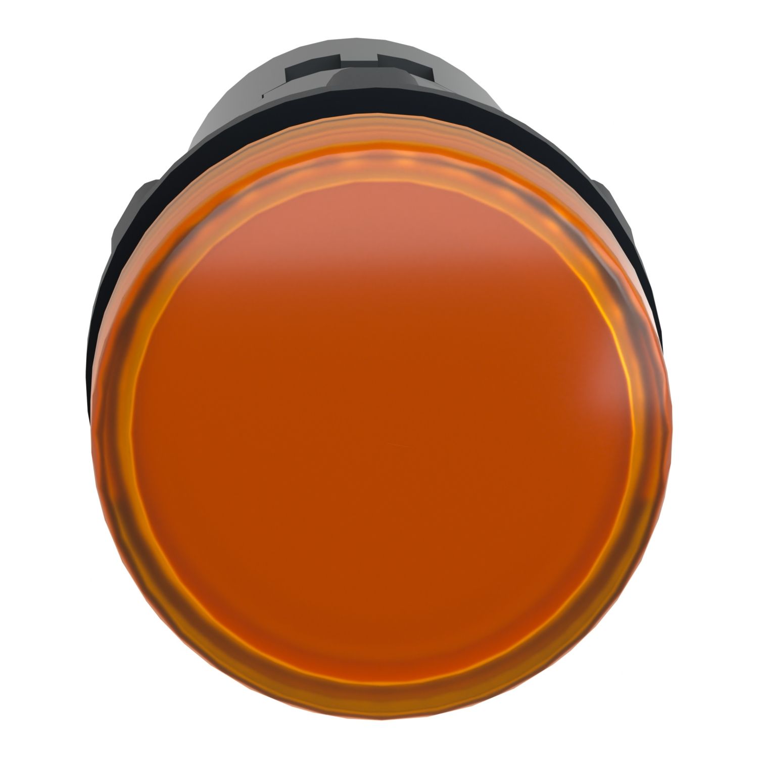 Picture of Monolithic pilot light, Easy Harmony XA2E, plastic, amber, 22mm, integral LED, screw clamp terminals, 110V AC DC, anti interference