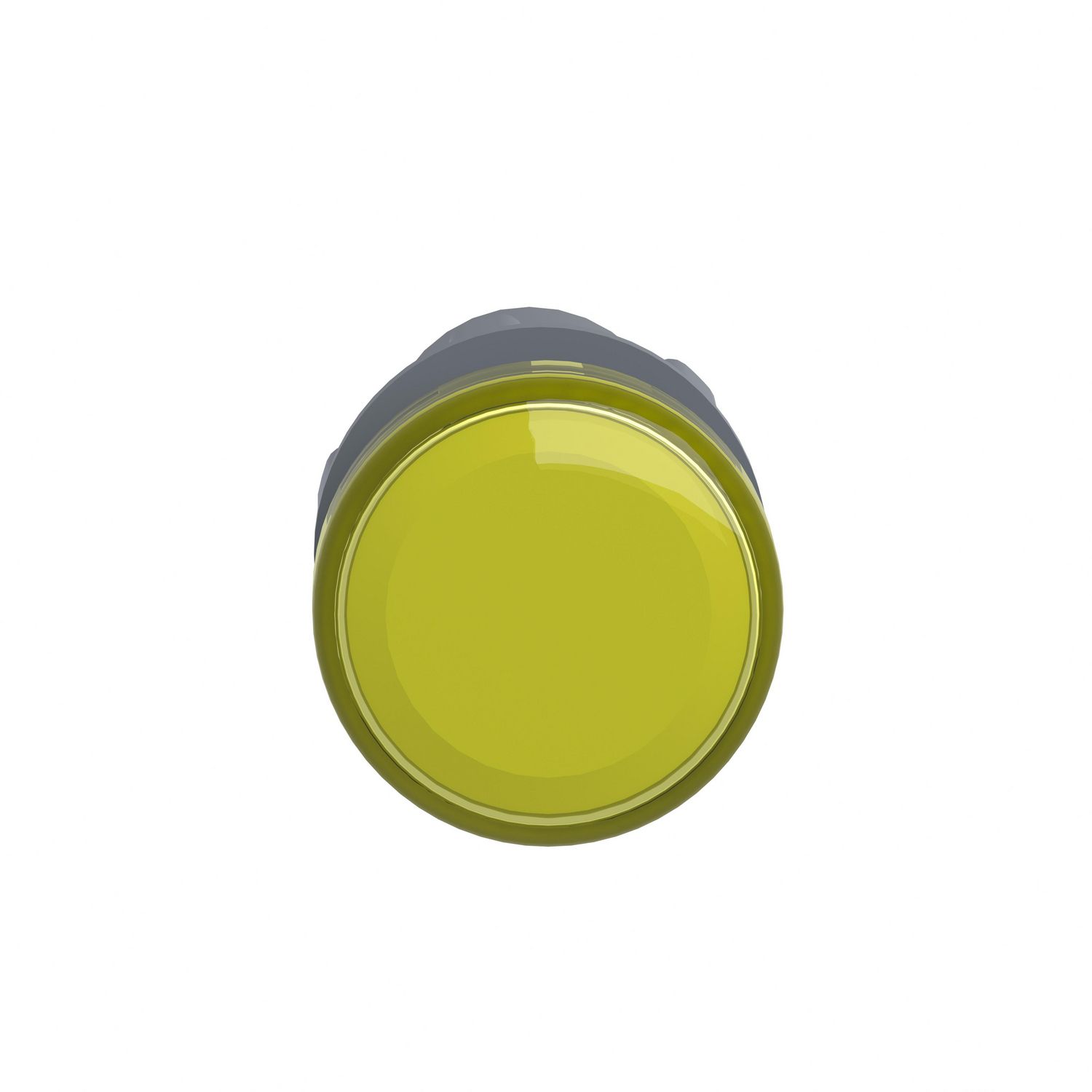 Picture of Monolithic pilot light, Easy Harmony XA2, plastic, yellow, 22mm, integral LED, screw clamp terminals, 12V AC DC