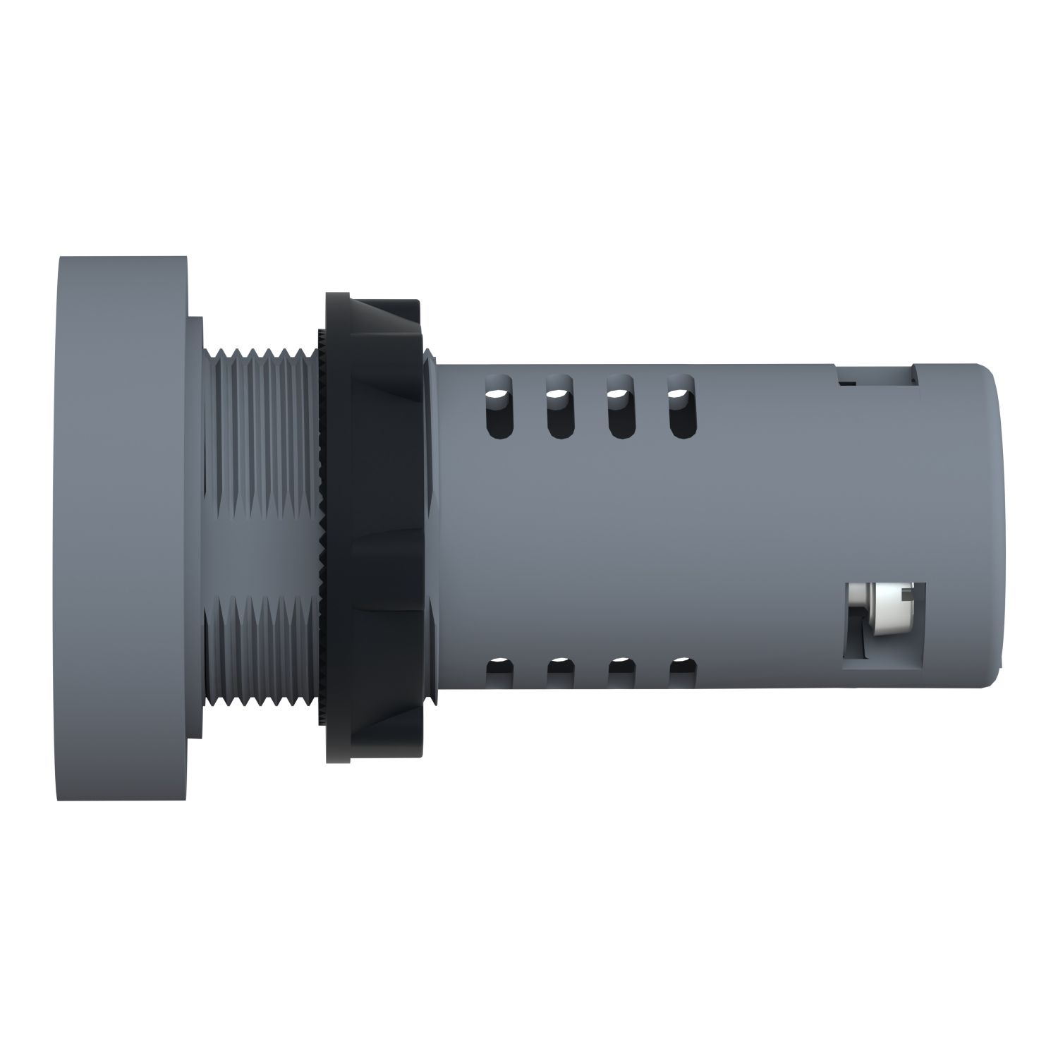 Picture of Monolithic pilot light, Easy Harmony XA2E, plastic, green red, 22mm, ground indicator, screw clamp terminals, 220 to 230V AC