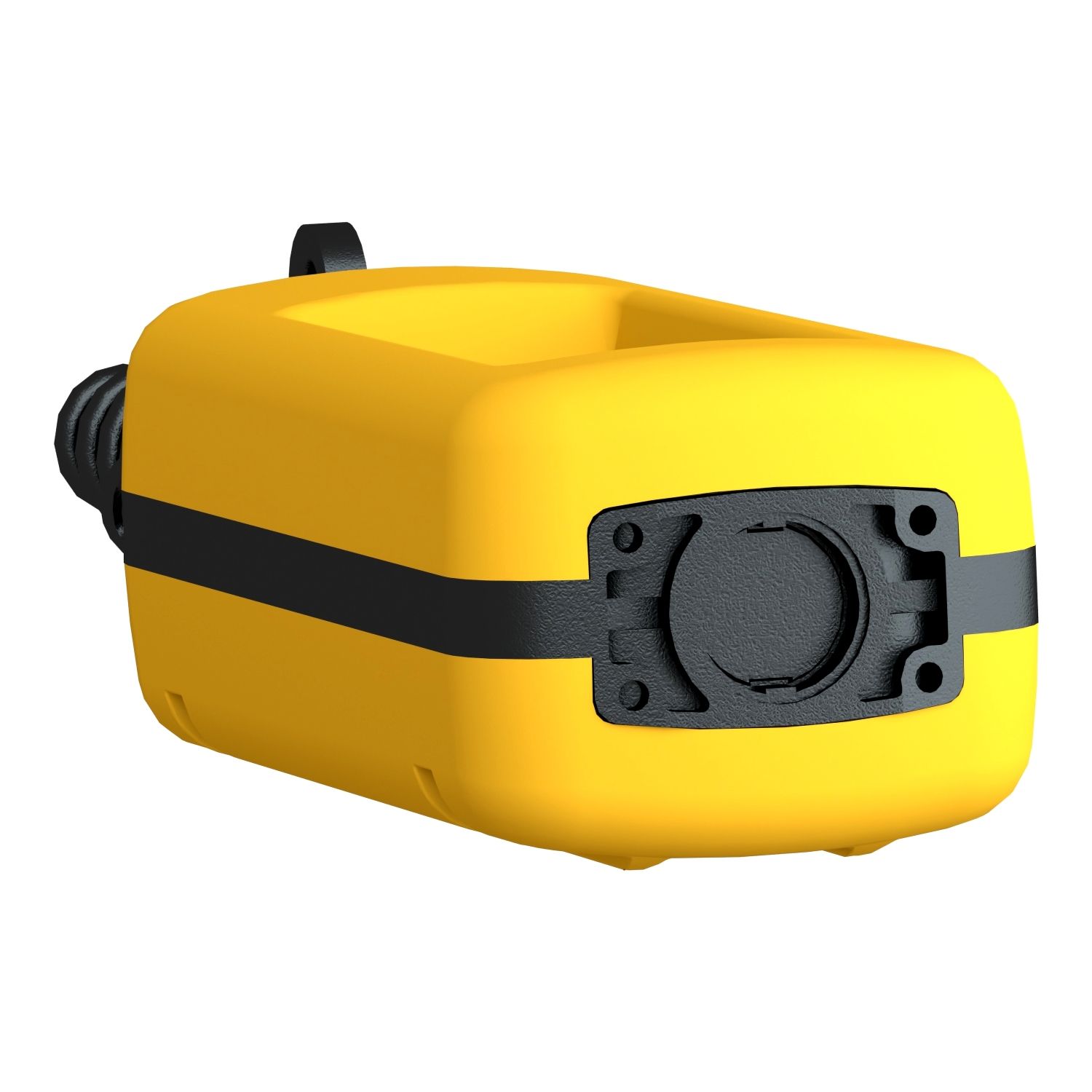 Picture of Empty pendant control station, Harmony XAC, plastic, yellow, 3 cut outs