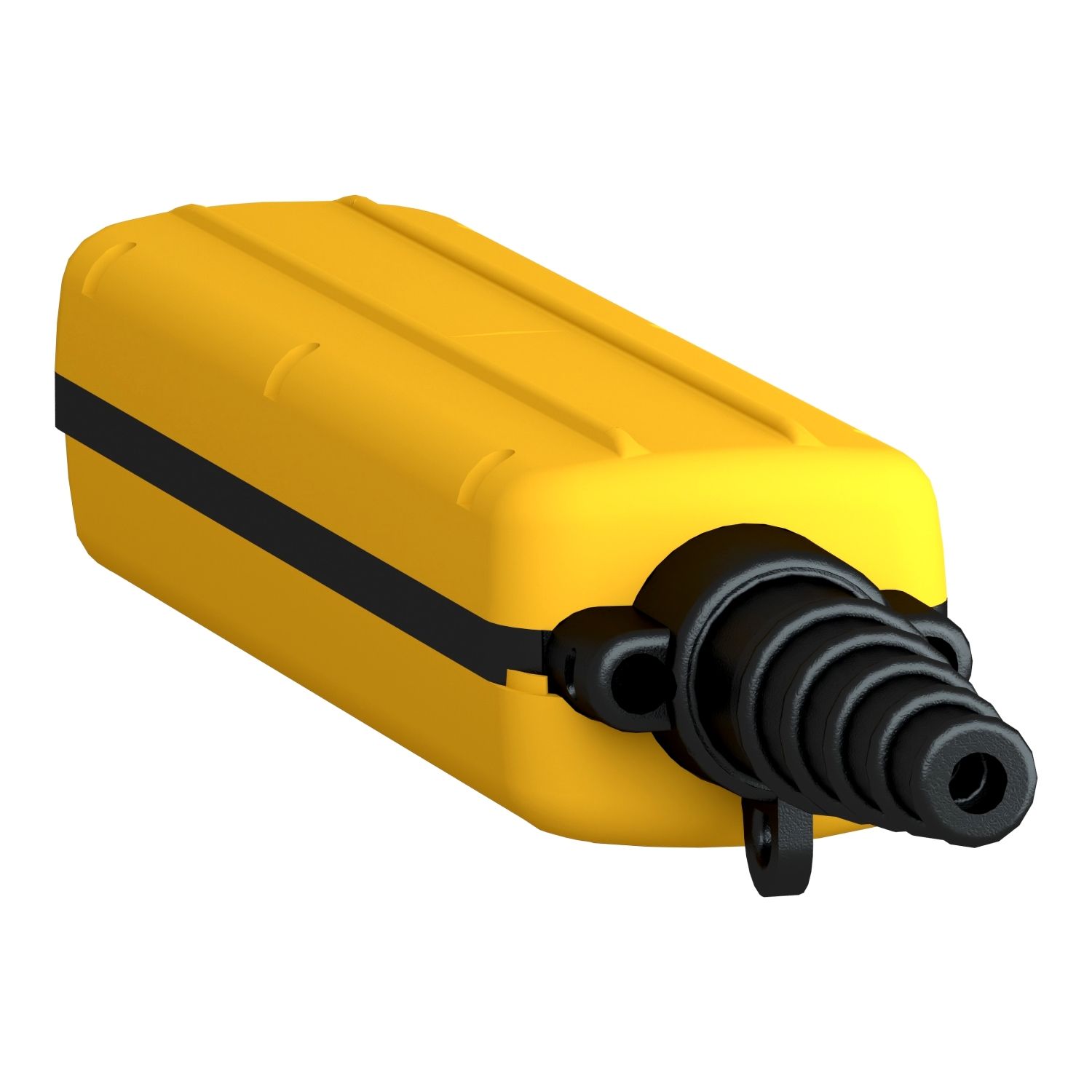 Picture of Empty pendant control station, Harmony XAC, plastic, yellow, 6 cut outs