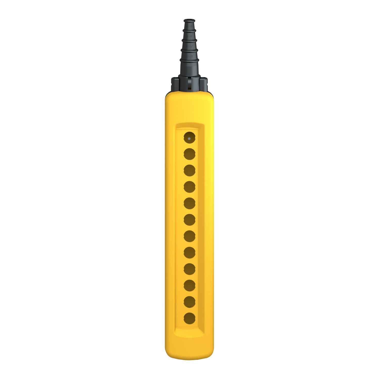 Picture of Empty pendant control station, Harmony XAC, plastic, yellow, 12 cut outs