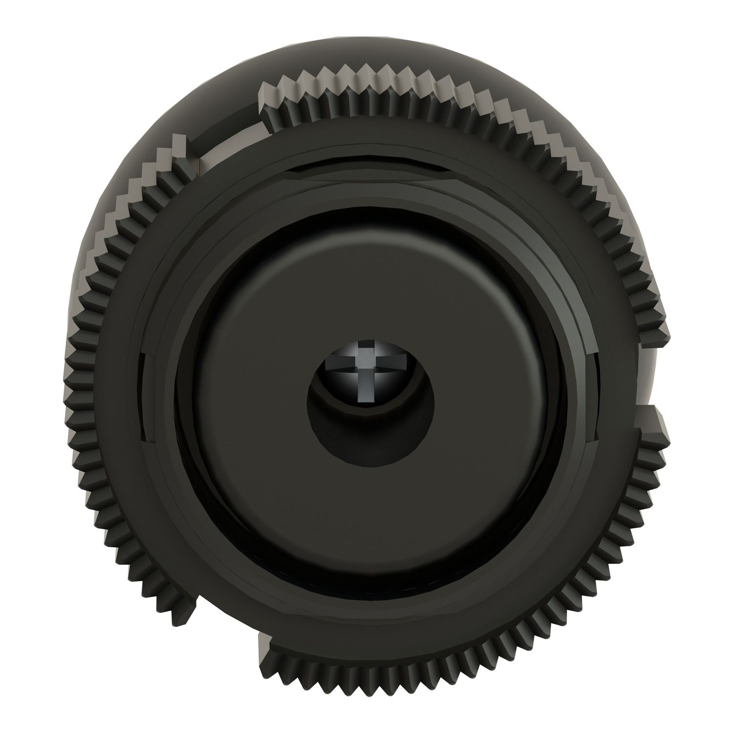 Picture of Head for push button, Harmony XAC, plastic, white, booted, spring return