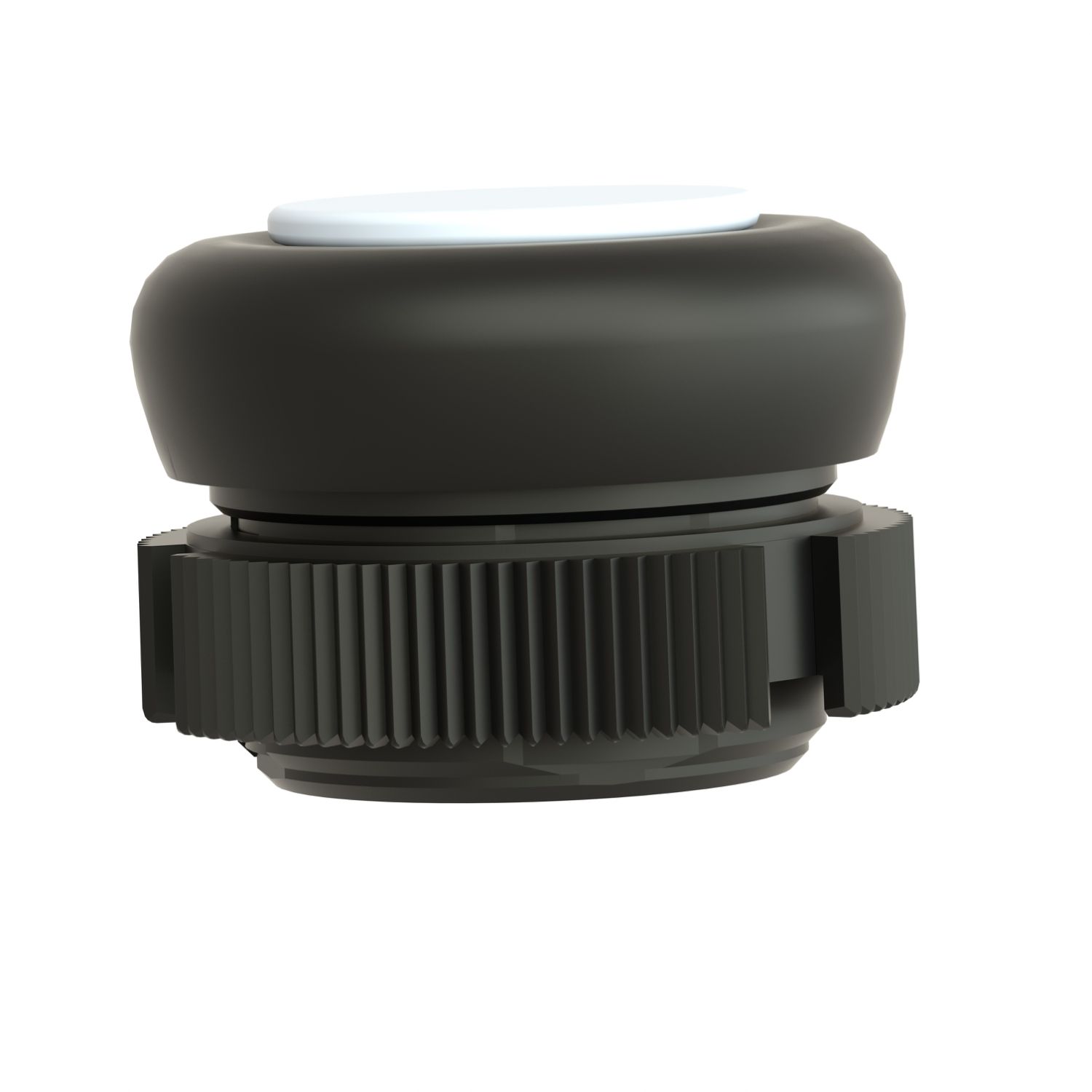 Picture of Head for push button, Harmony XAC, plastic, white, booted, spring return