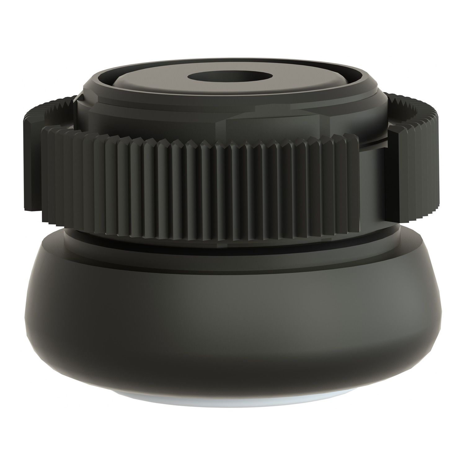 Picture of Head for push button, Harmony XAC, plastic, white, booted, spring return