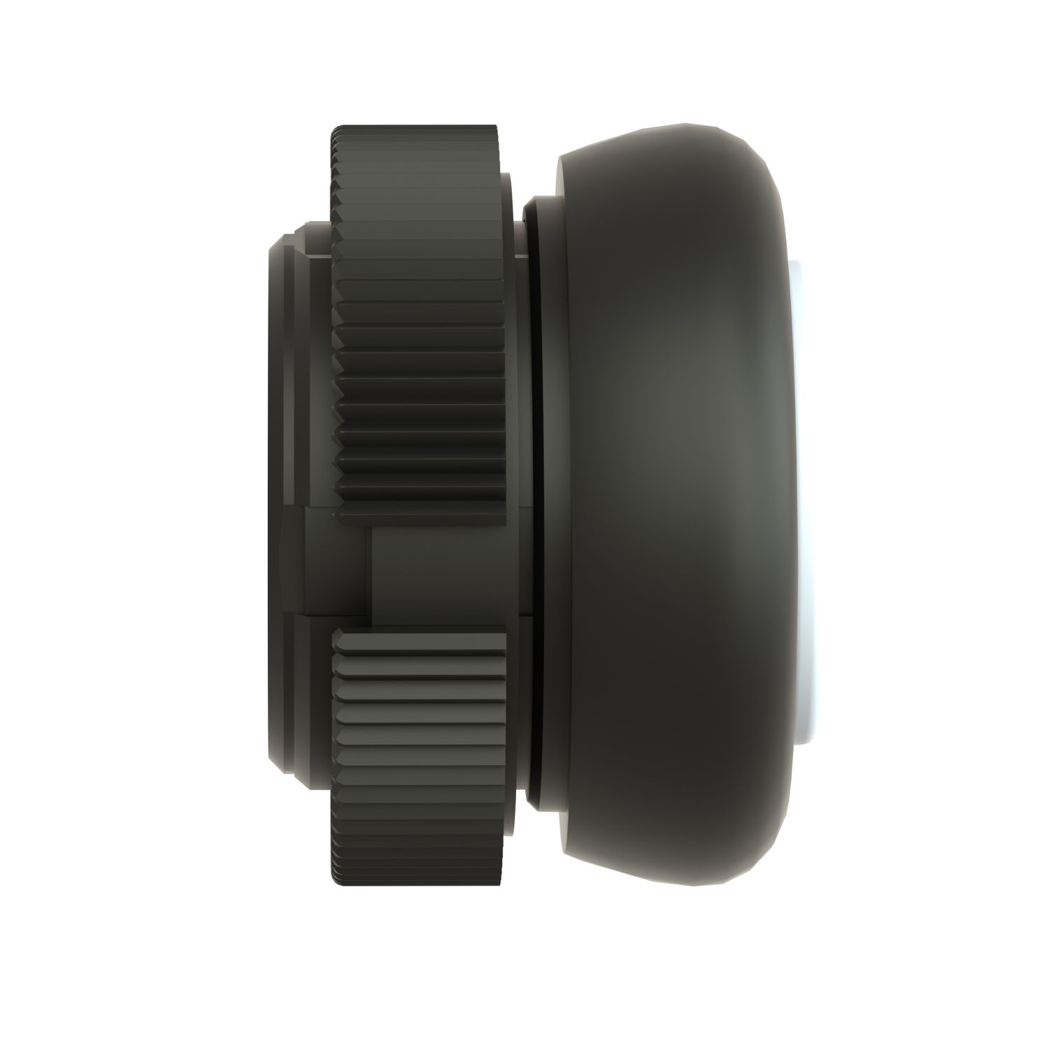 Picture of Head for push button, Harmony XAC, plastic, white, booted, spring return