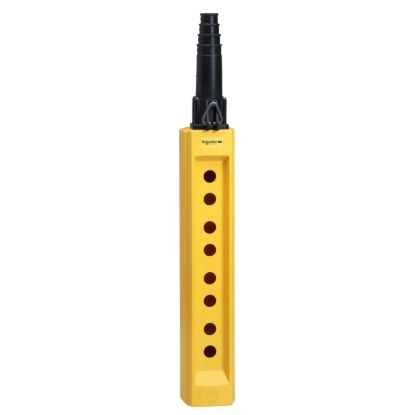 Picture of Pendant plast yellow 8 hole 10 22mm