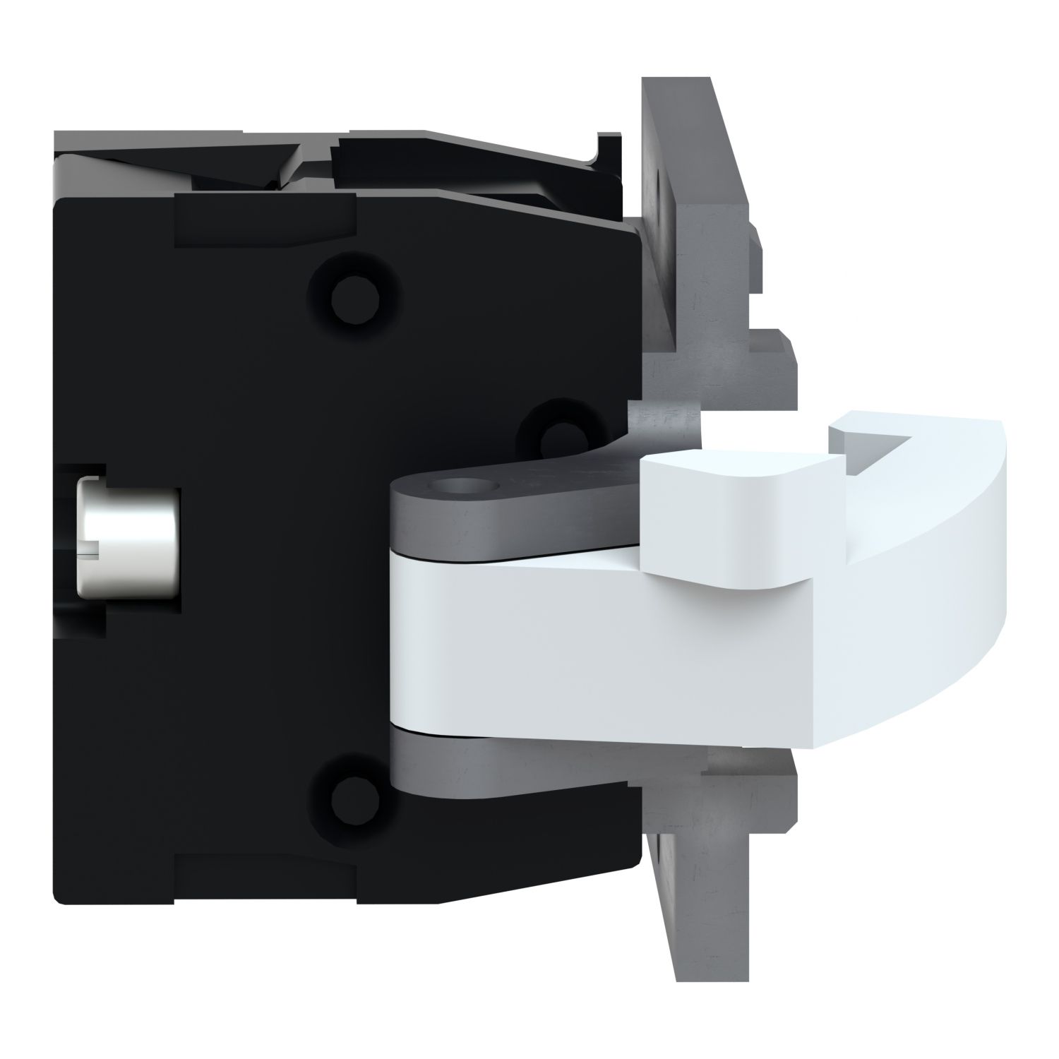 Picture of Single contact block, Harmony XAC, spring return, screw clamp terminal, 1NC