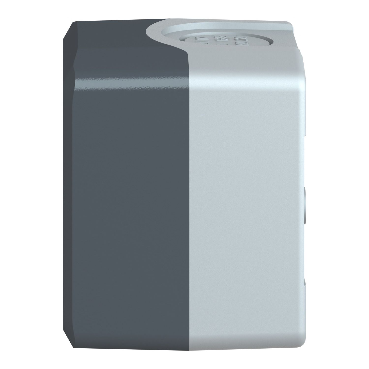 Picture of Empty enclosure, Harmony XALD XALK, plastic, dark grey lid, for push button 22mm, 1 cut out