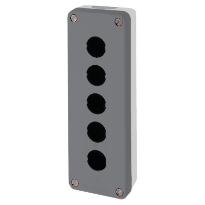 Picture of Empty control station, Harmony XALD, dark grey, 5 cut outs, 22mm