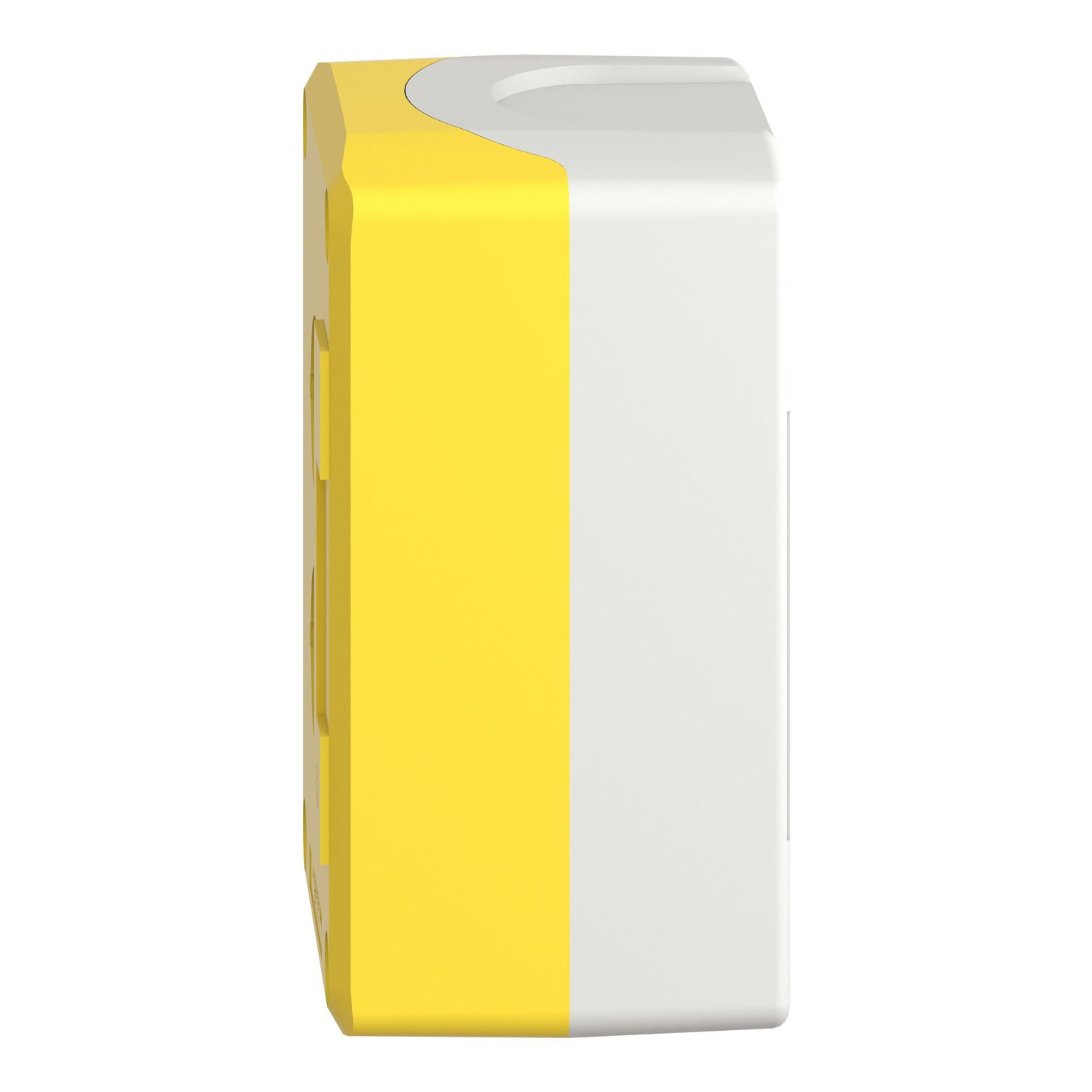 Picture of Empty control station, Harmony XALD XALK, plastic, yellow, 1 cut-out, unmarked, UL/CSA certified