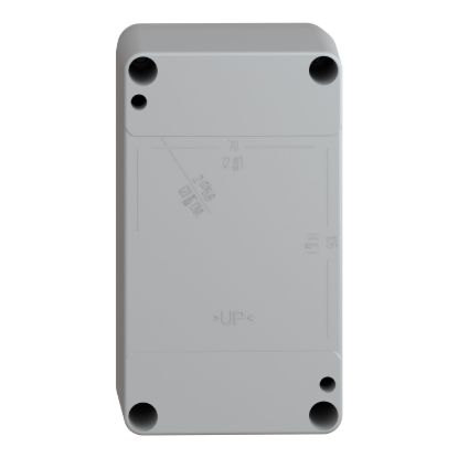 Picture of Empty control station without hinges, Harmony XAP, XB2 SL, plastic, grey, 2 cut outs, 22mm