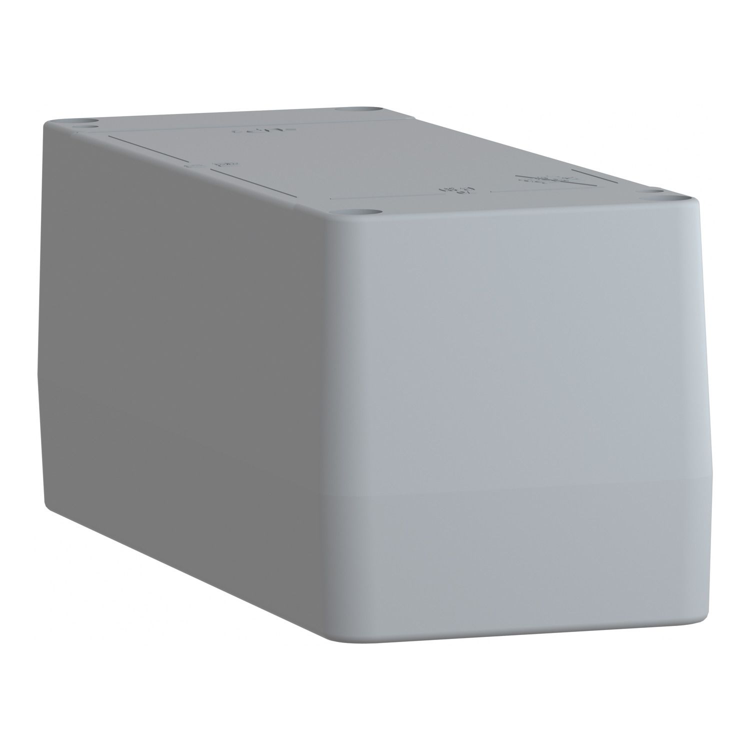 Picture of Empty control station without hinges, Harmony XAP, XB2 SL, plastic, grey, 8 cut outs, 22mm