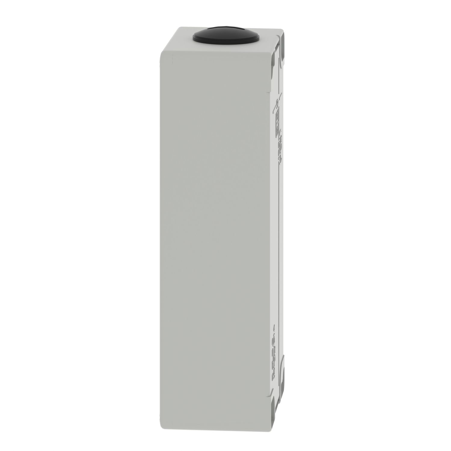 Picture of Die cast empty control station, Harmony XAP, XB2 SL, zinc alloy, grey, M25, 3 cut outs 22mm, 80x175x51,5mm