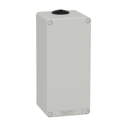 Picture of Die cast empty control station, Harmony XAP, XB2 SL, zinc alloy, grey, M25, undrilled, 80x175x77mm