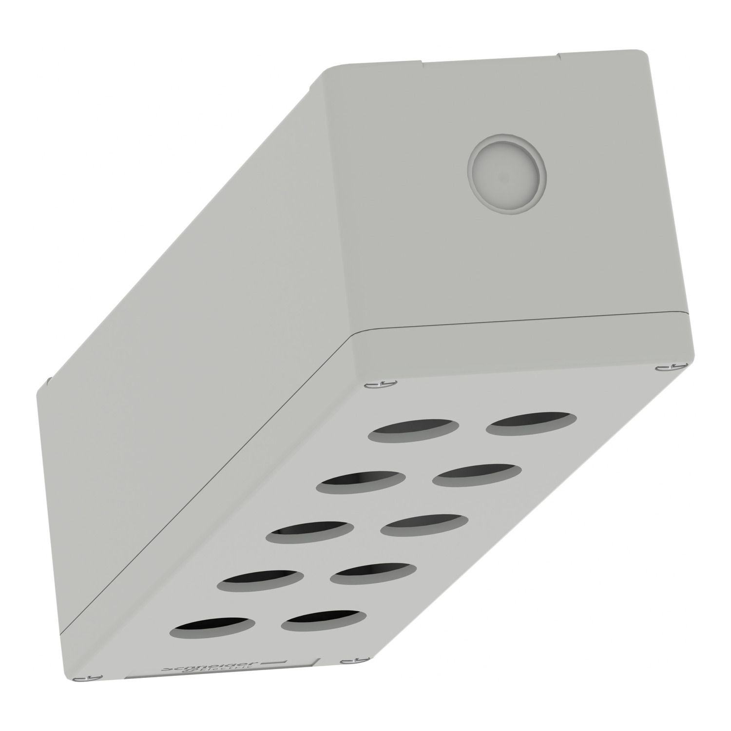 Picture of Die cast empty control station, Harmony XAP, XB2 SL, aluminium, grey, M32, 10 cut outs 22mm, 85x310x77mm