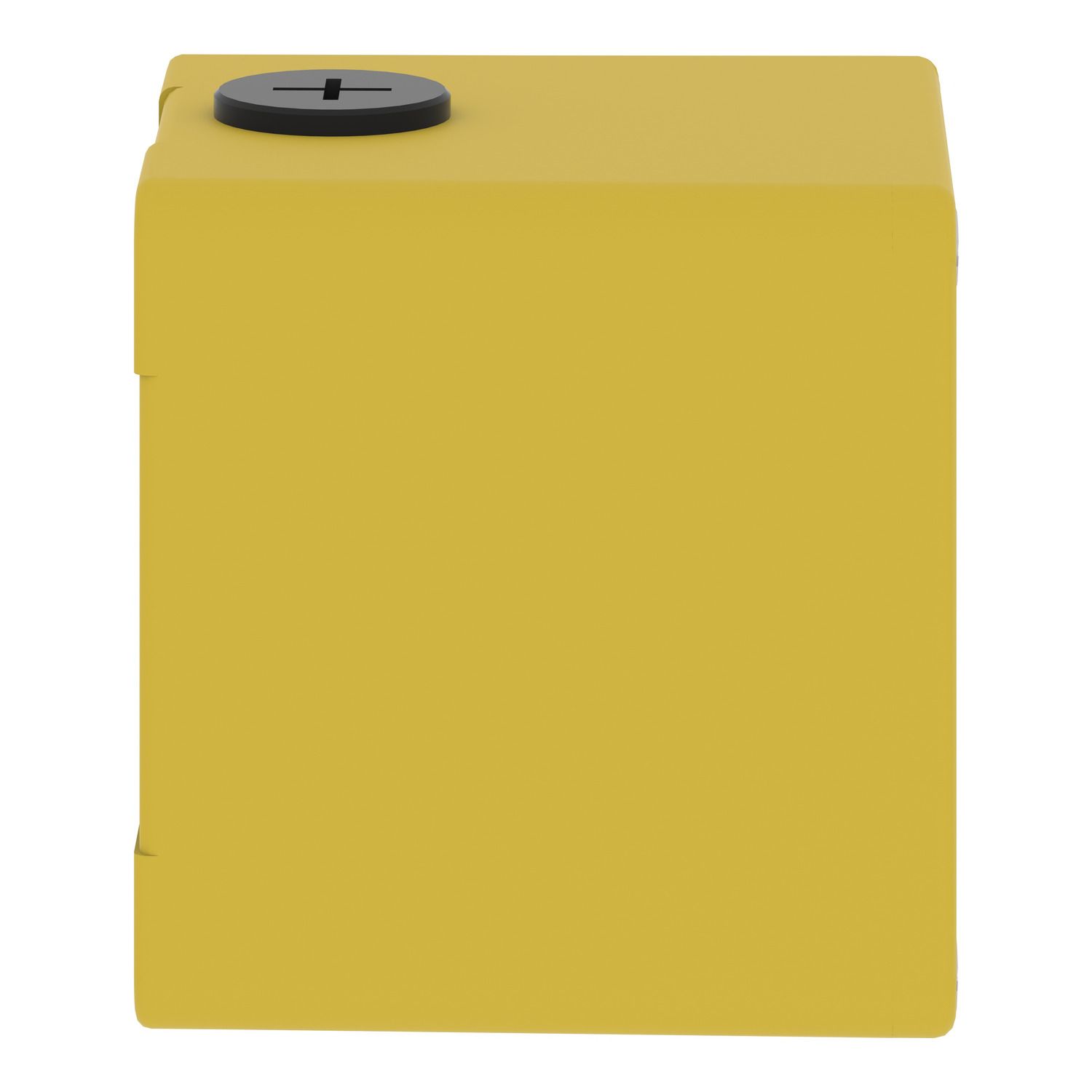 Picture of Die cast empty control station, Harmony XAP, XB2 SL, zinc alloy, yellow, M20, 1 cut out 22mm, 80x80x77mm, UL cULus