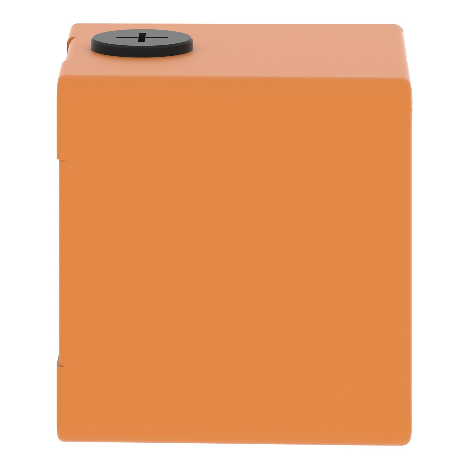 Picture of Empty control station, Harmony XAP, XB2 SL, zinc alloy, orange, M20, 1 cut out 30mm with notches, 80x80 x77mm, UL cULus