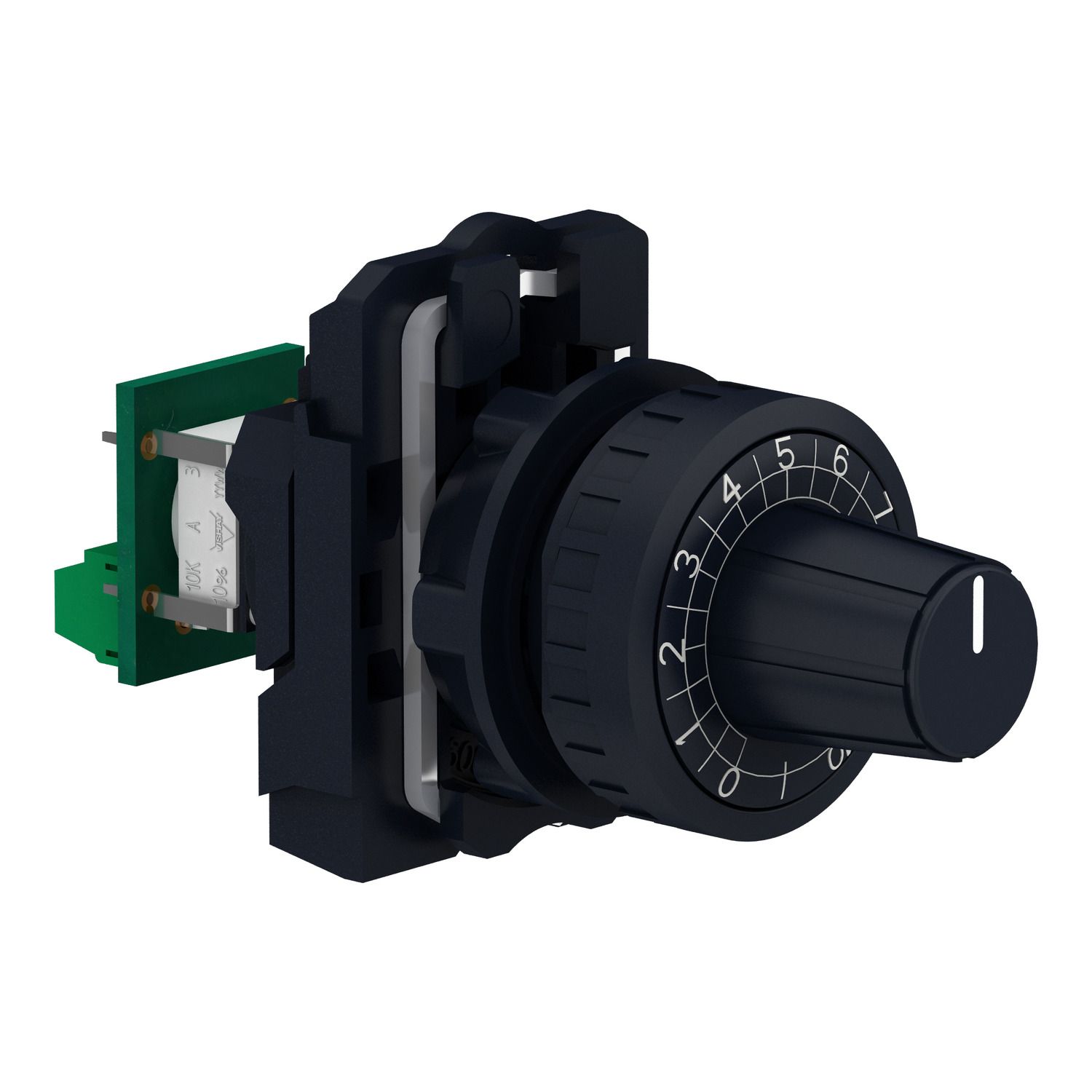 Picture of Complete potentiometer, Harmony XB5, plastic, 22mm, 4K7