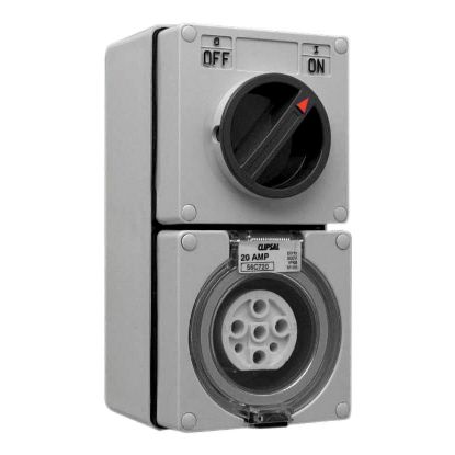 Picture of SOCKET SWT SURF IP66 7PIN 20A