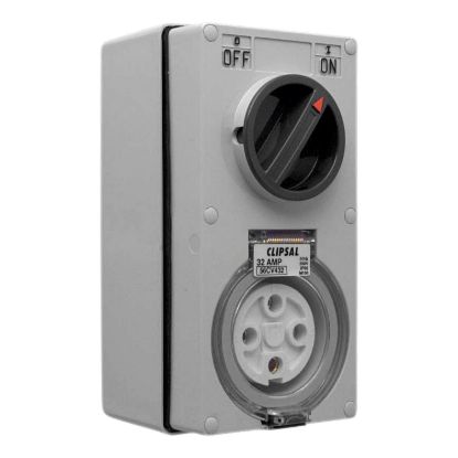 Picture of SOCKET SWT VERT IP66 4PIN 32A