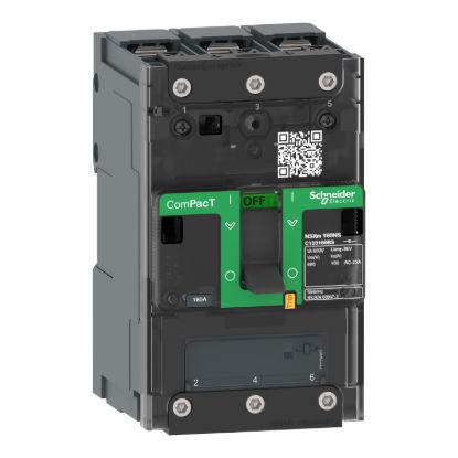 Picture of Switch disconnector, ComPacT NSXm 160NA, 3 poles, thermal current Ith 160A, compression lugs and busbar connectors
