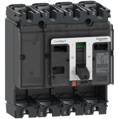 Picture of Circuit breaker basic frame, ComPacT NSX160S DC, 100kA/750VDC, 4 poles, 160A frame rating, without trip unit