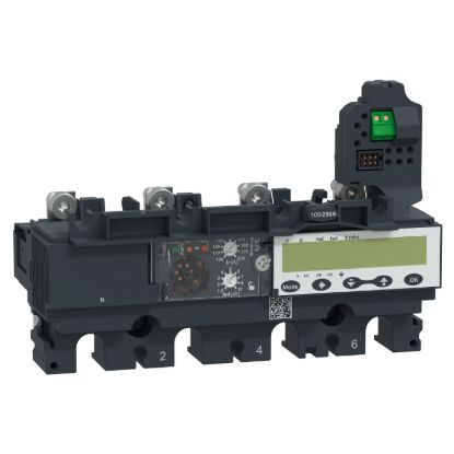 Picture of Trip unit MicroLogic 5.2E, ComPacT NSX250, 4 poles, electronic basic protections, energy meter, 250A rating