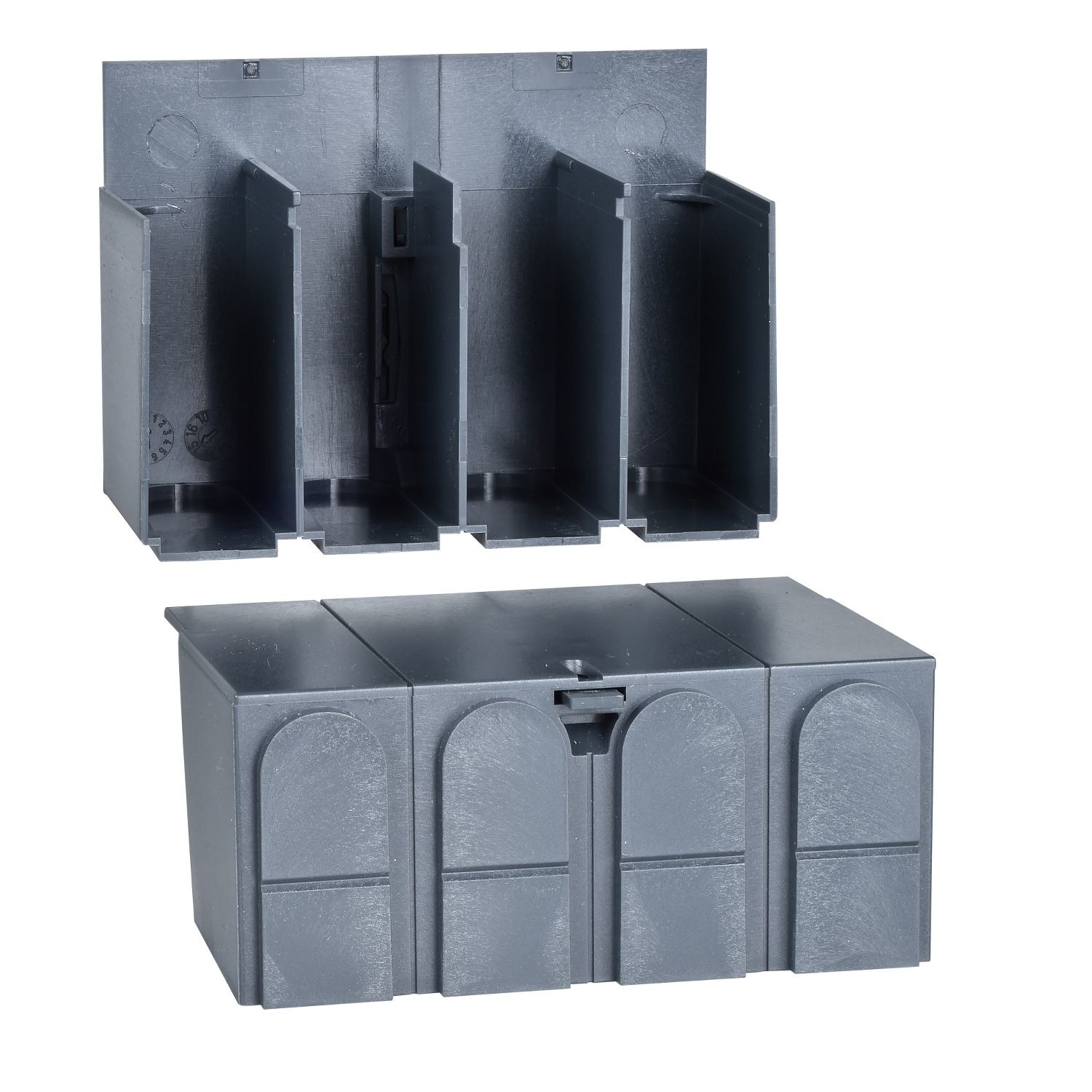 Picture of terminal shields, Compact INS100 to 160, insulation accessories, 3 and 4 poles, set of 2 parts