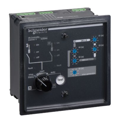Picture of UA controller, TransferPacT source changeover, automatic control system integrated, 220…240VAC at 50/60Hz
