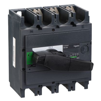 Picture of switch disconnector, Compact INS320, 320A, standard version with black rotary handle, 3 poles