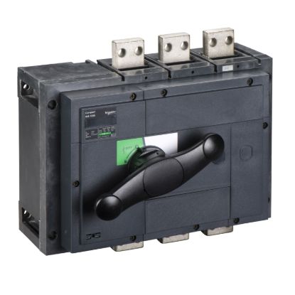 Picture of switch disconnector, Compact INS1250, 1250A, standard version with black rotary handle, 3 poles
