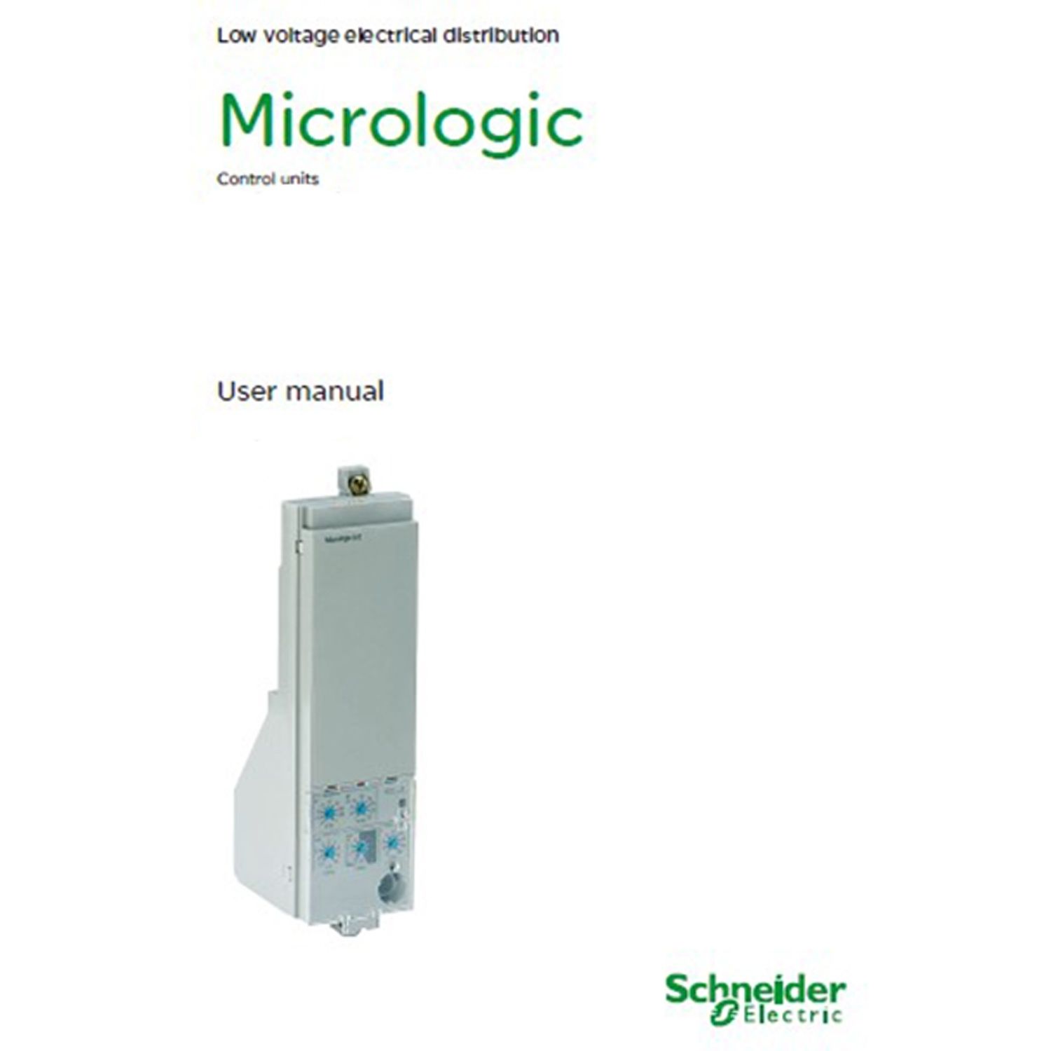 Picture of User manual, MicroLogic A and MicroLogic E control units, french, spare part